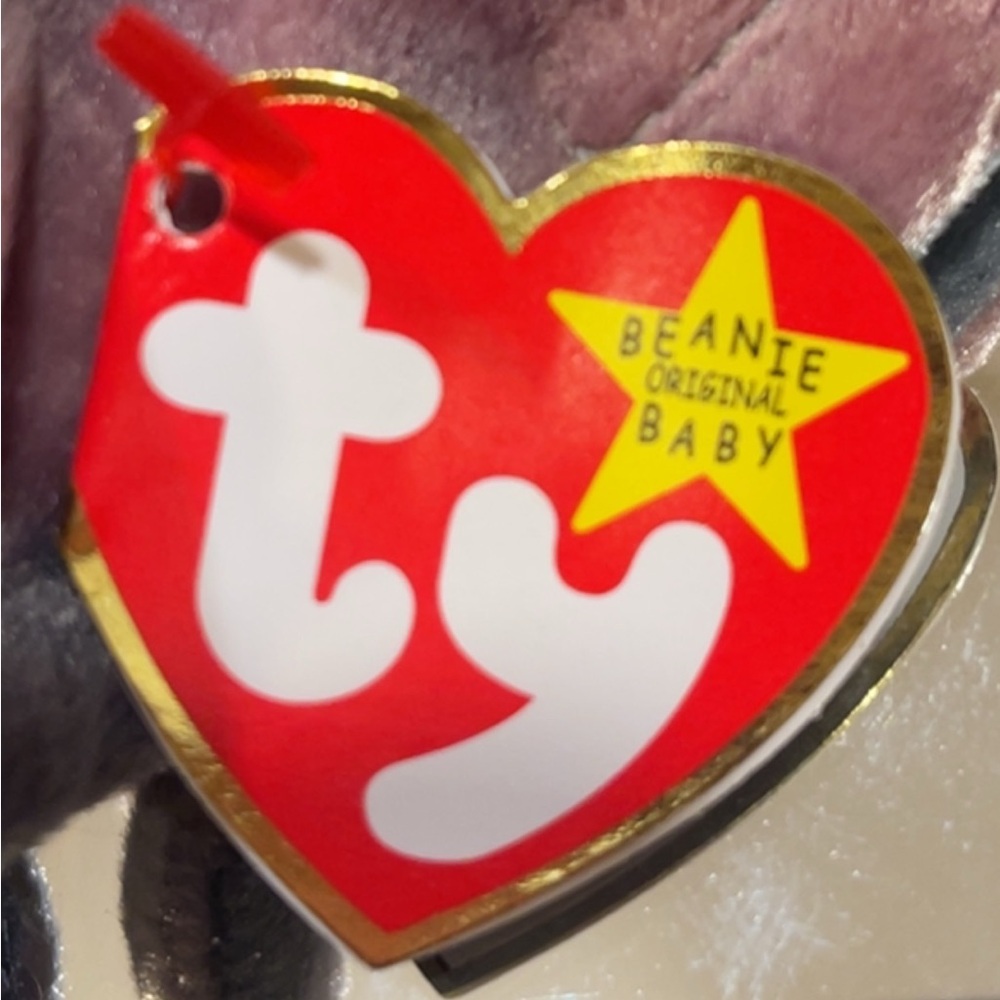 ‘96 - Ty - Tye Dye Batty the Bat Beanie Baby - Picture 6 of 13